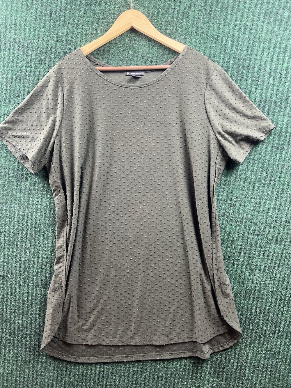 Adrianna Papell Women's XL Knit Short Sleeve T-Shirt